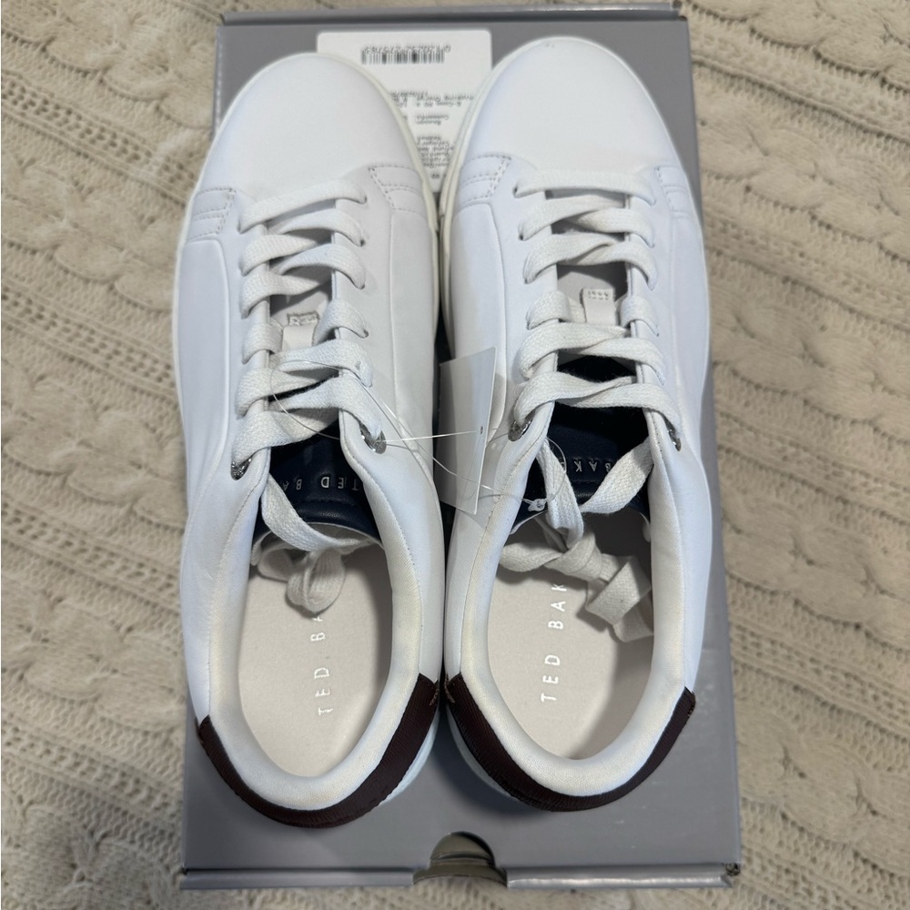 Ted Baker White and Navy Men's Sneakers